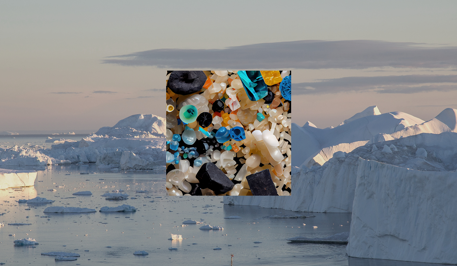 Imarsuup tungaanut sermersuaq. Qaavanilu plastikkinik aserorterisimasunik assiliaq.